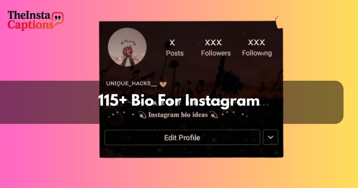 Bio For Instagram