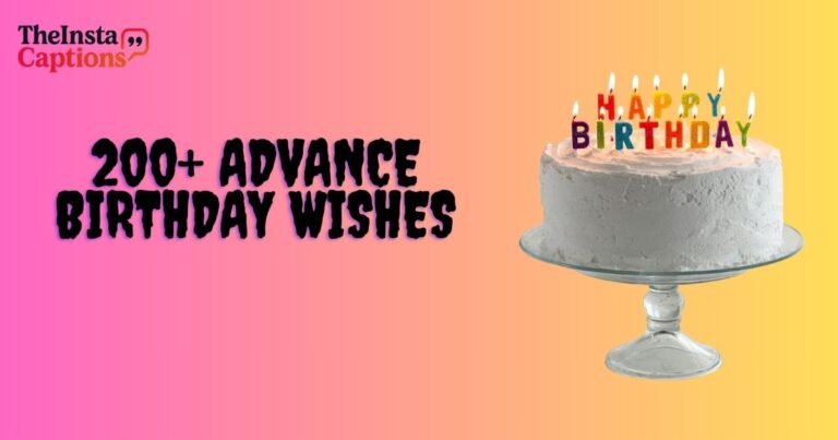 Advance Birthday Wishes
