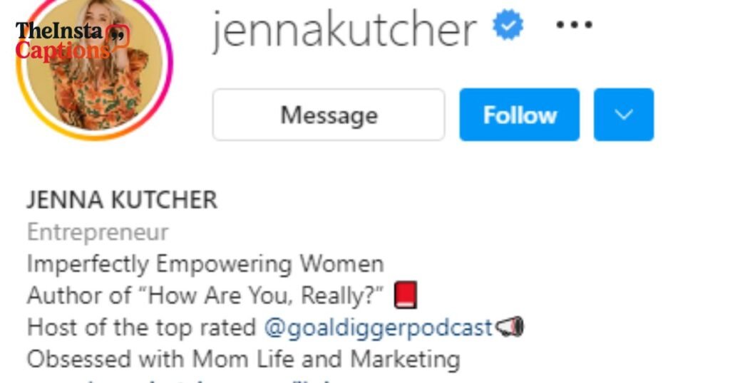 entrepreneur on Instagram bio